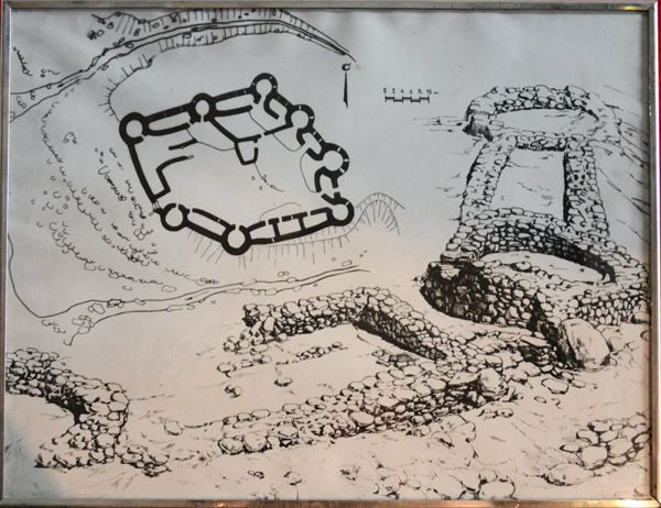 Plan of the ruins of the Kaakhka (Qha-qaha) Fortress from the 3rd to 2nd C. BC, Wakhan Valley