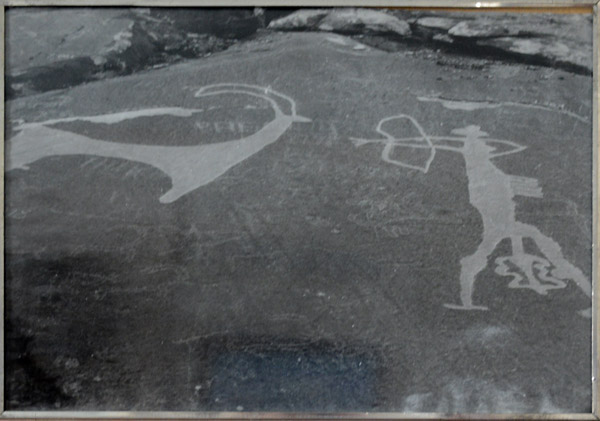Prehistoric cave art - scene of hunting