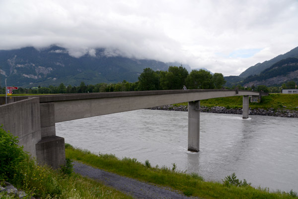 Pedestrian/Cyclist bridge over the Rhine, Switzerland and Liechtenstein 