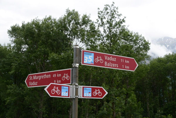 11km to Vaduz, capital of Liechtenstein, Europe's 4th smallest country