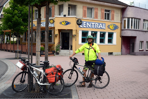 Start of the day cycling from Liechtenstein to Lindau, Germany