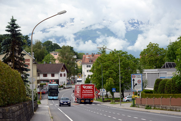 Vorarlbergerstraße, Liechtenstein-Austria Border