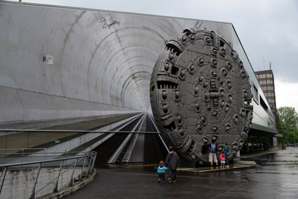 Tunnel boring drill, Verkehrshaus der Schweiz, Luzern