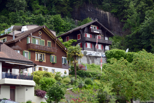 Swiss chalets overlooking the Vierwaldstttersee, Vitznau