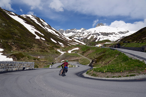 Start of 93km from the Oberalppass to Chur