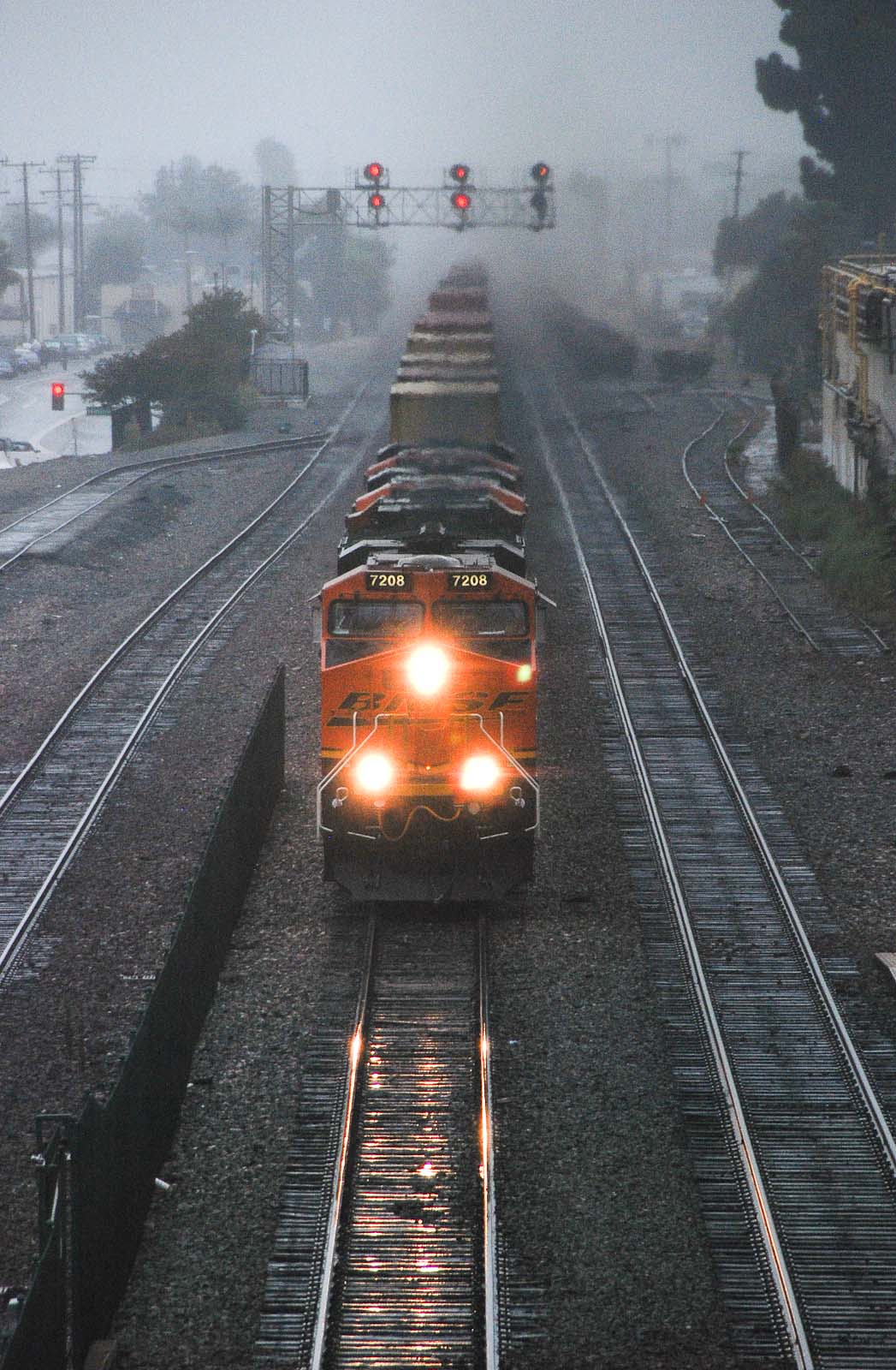 Eastbound at Fullerton, California