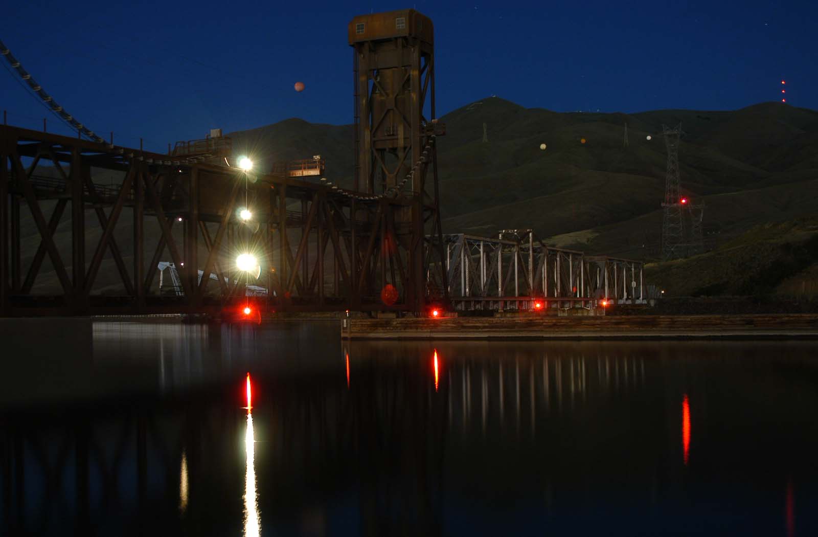 Railroad bridge over the Clearwater River Bridge in Lewiston, Idaho