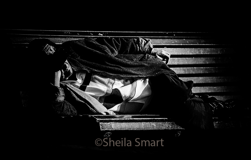 Man on bench 