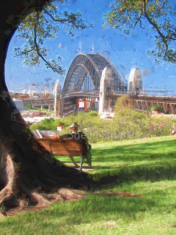 Sydney Harbour Bridge from Observatory Hill, Sydney