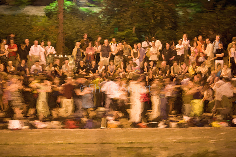 Dancers on banks of Seine