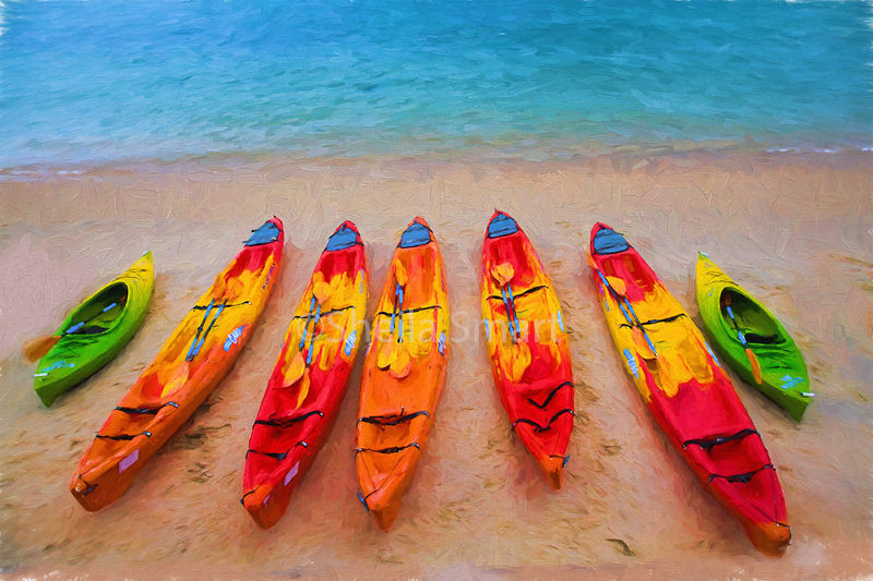 Kayaks at Manly 