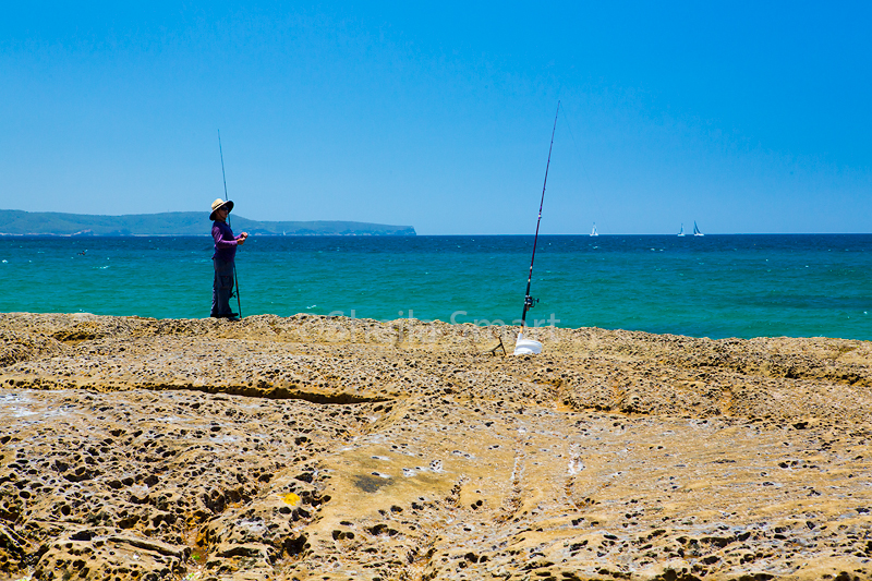 Fisherman at Whale Beach 