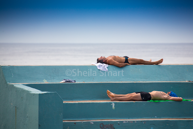 Sunbathers at Newcastle, NSW