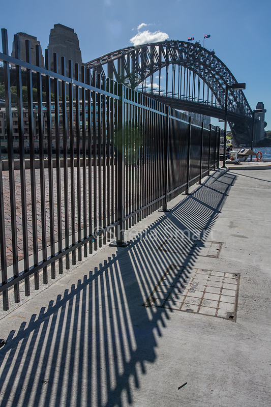 Harbour Bridge and fence 