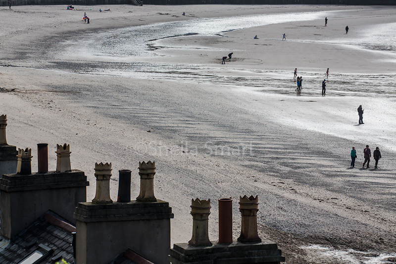 Port Erin chimneys and people