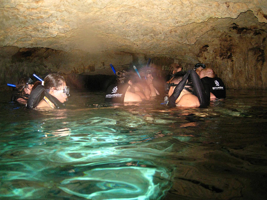 Snorkling in the Cenote