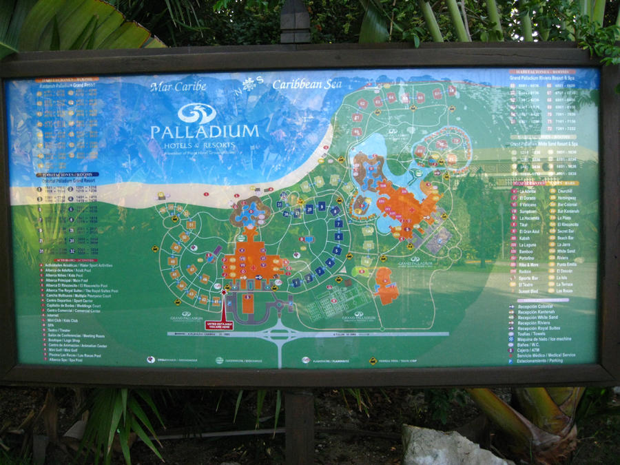 Map of the resort