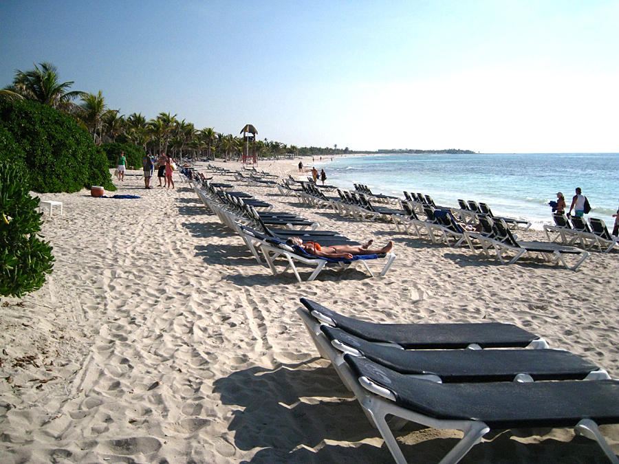 Beach at the resort