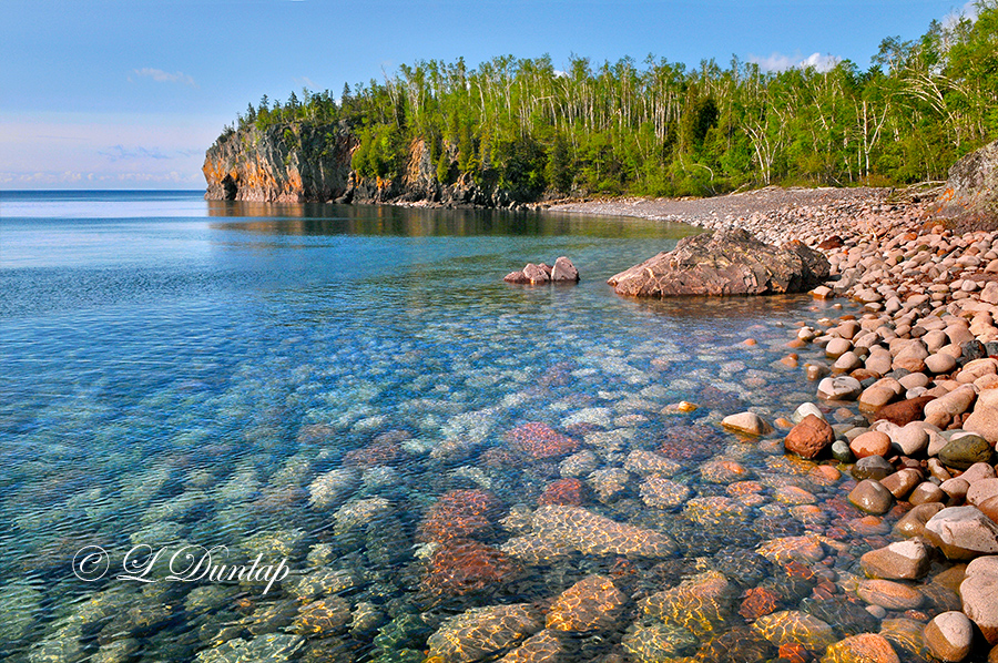 ** 51.2 - Lake Superior:  Beach Showing Underwater Rocks