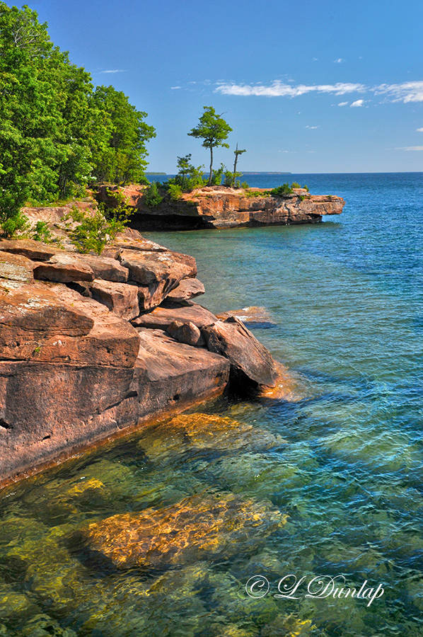 139  - Bayfield:  Madeline Island Shoreline, Vertical