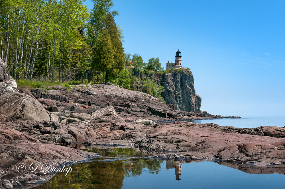 33.2 - Split Rock Lighthouse:  Pool Reflection, Spring 2013