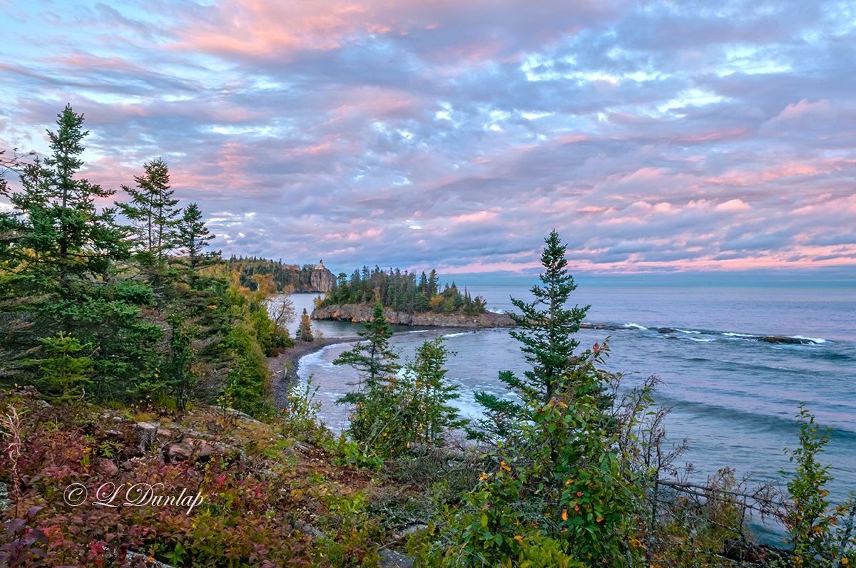 25.14 - Split Rock Lighthouse:  Expansive Sunset Landscape, From Clifftop