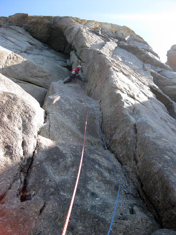 2013 Martina climbing at chair ladder (Dioces pitch 1)