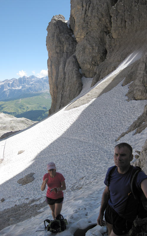 Vallon via ferrata, Steve Wells and Martina