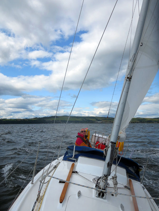 Jul 15 Brian tries sailing near Fortrose!