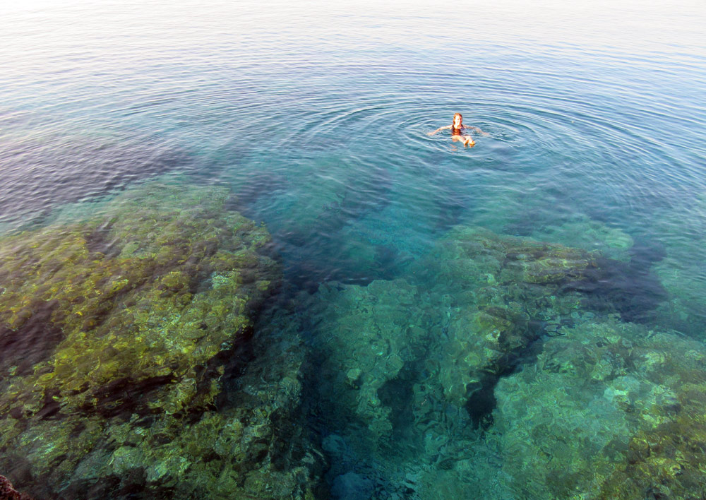 Beautiful swimming at Sfakia