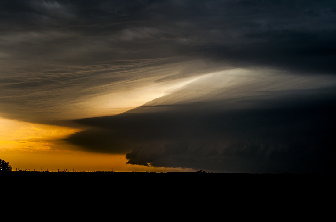 Monster Storm Cell near King City Wind Farm