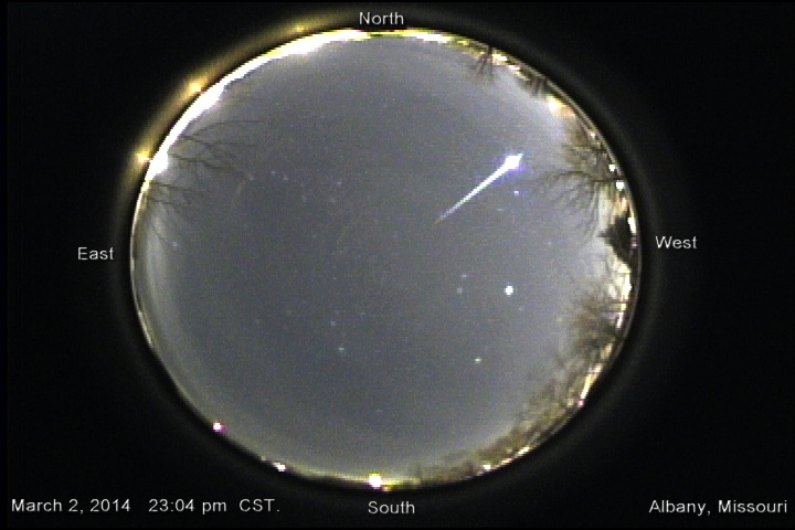 Late Night  Meteor over Northwest Missouri