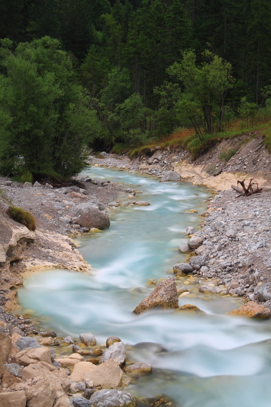 Glacial meltwater stream, Wimbach valley