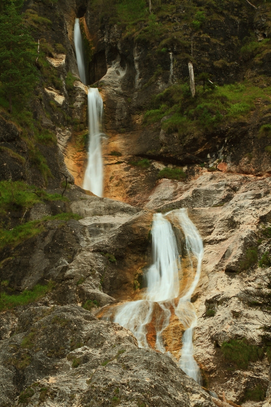 Upper sections of the Sulzer waterfall