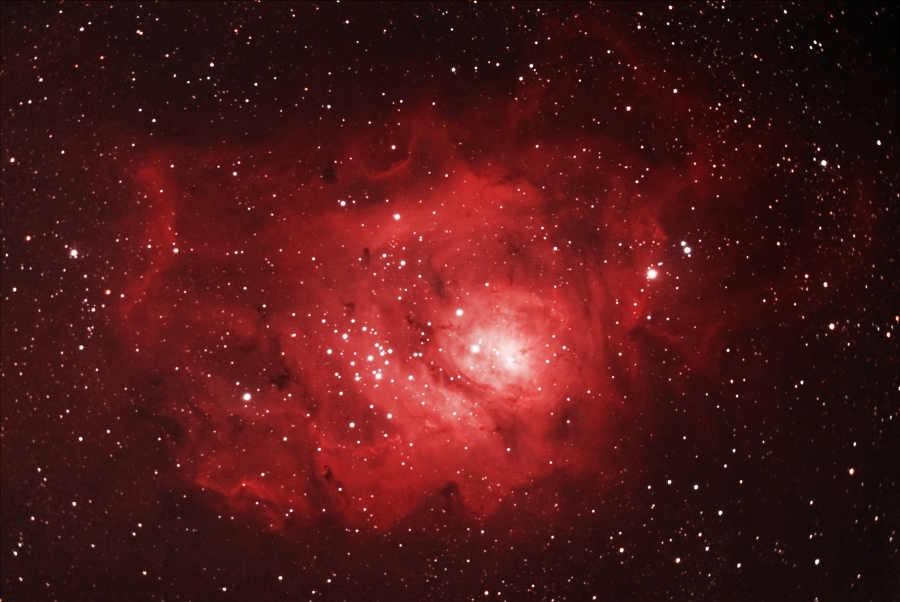 The Lagoon Nebula, M8, in Sagittarius