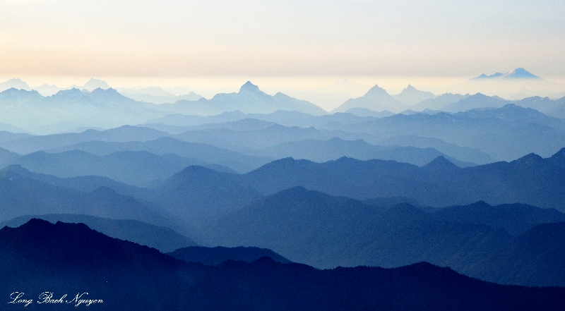 waves of ridges and peaks