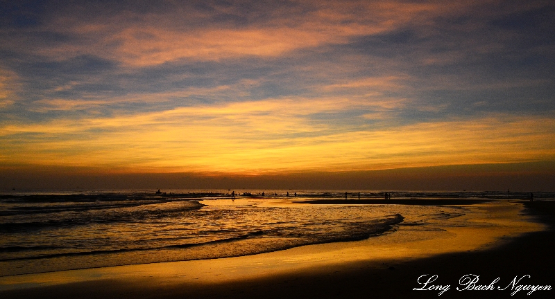 sunrise, Danang Beach, Sao Bien Public Beach, Danang, Vietnam 