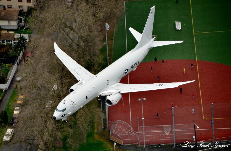 US NAVY P-8 Poseidon, Georgetown playfield, Seattle 