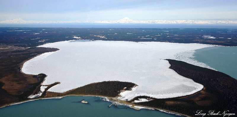 Lake Tustumena, Redoubt Volcano, Iliamna Volcano, AK 