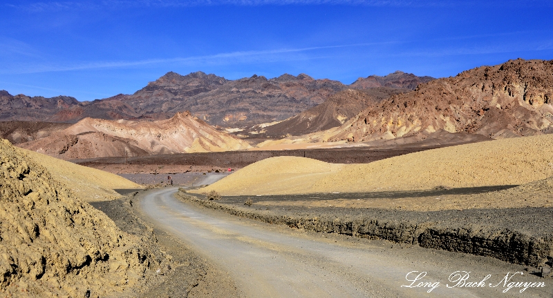 Exit of 20 Mule Team Canyon, Funeral Mountains, Death Valley National Park, California 