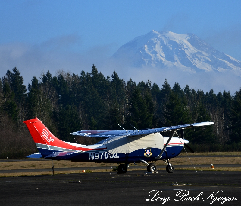 N9700Z, Civil Air Patrol, Mount Rainier, Puyallup, Washington  
