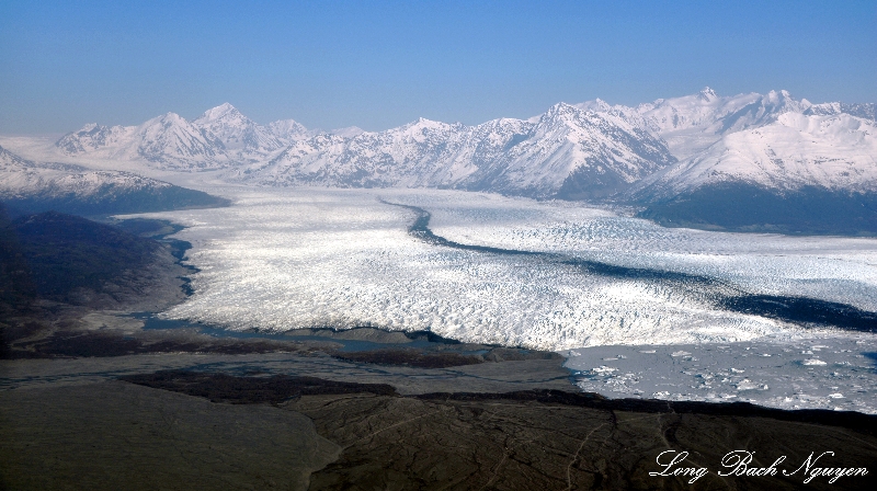 Knik River, Knik Glacier, Mount Goode, Alaska  