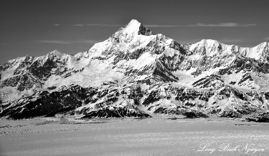 Mount Saint Elias, Mt Malaspina, Malaspina Glacier, Wrangell-St.Elias National Park, Alaska