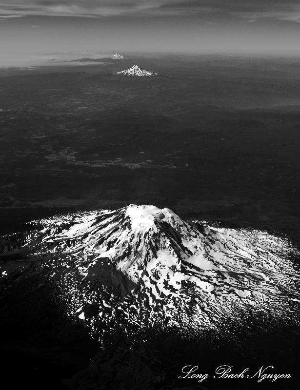 Mount Adams, Mount Hood, Mount Jefferson, Three Sisters, Stratovolcanoes, Cascade Mountains  