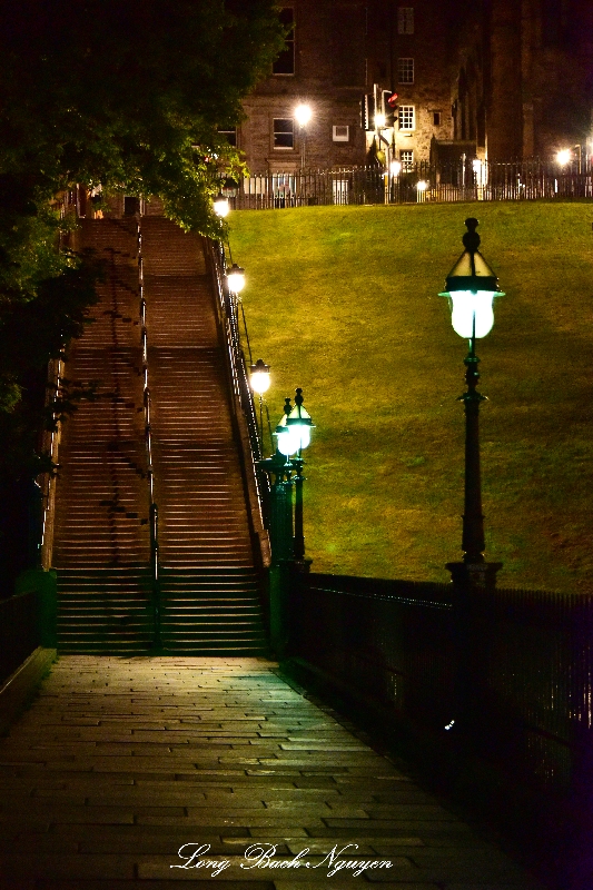 Steps to The Mound Edinburgh Scotland UK 