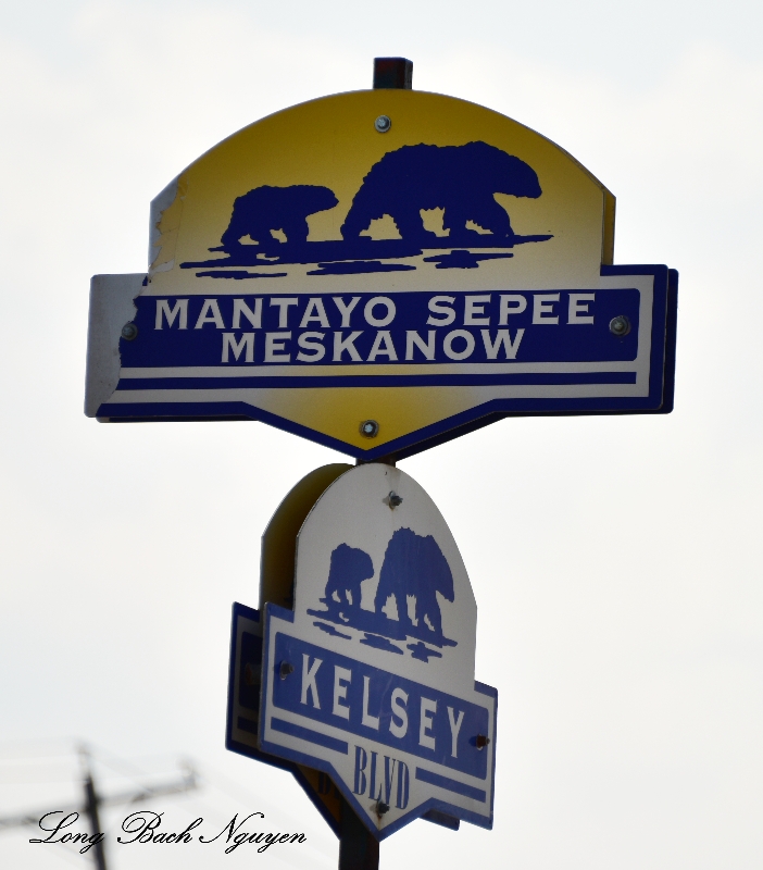 Street Sign Churchill Manitoba Canada  