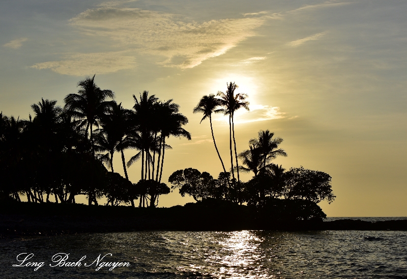 Afternoon Sun, Pauoa Bay, Fairmont Orchid, Big Island, Hawaii  