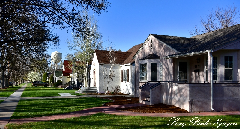 Houses on 2nd Ave in Scottsbluff, Nebraska   