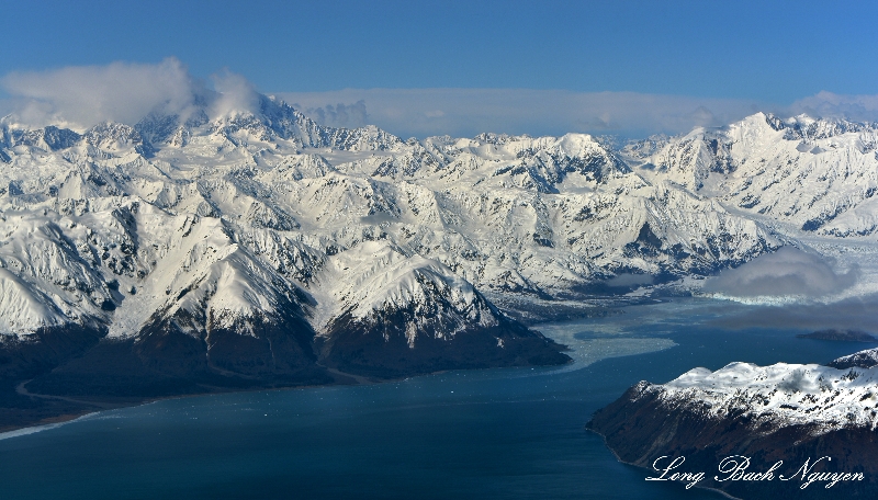 Mount Cook, Hubbard Glacier, Disenchantment Bay, Wrangell-St Elias National Park, Alaska 