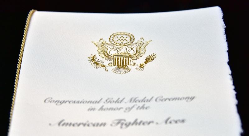 Congressional Gold Medal Ceremony for American Fighter Aces  